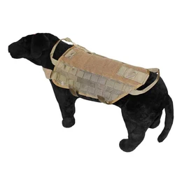 Tactical Military Breathable Dog Training Harness Hunting Vest Clothes S-XL Service Handle Load Bearing System Nylon Molle