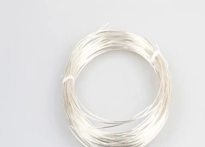 1M 0.1 1.0 Silver Wire Ag≥99.99% 9999 Ag High Pure Silver Wire D0.1mm - D1mm Conductive Silver Silk for Experimental Research