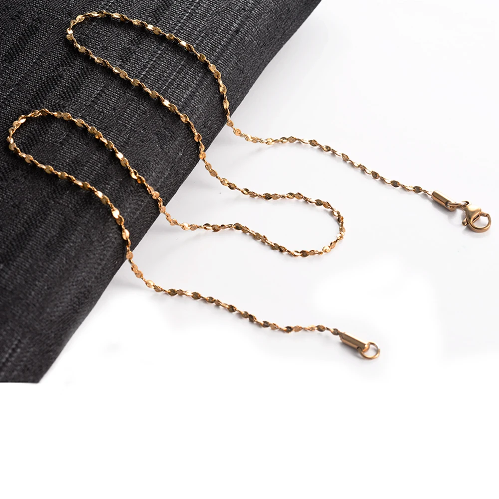 1 Stück Edelstahl-Feingliederkette, Breite 1,2mm/1,5mm/1,8mm, für passende Anhänger, Halskettenkette für DIY-Schmuckherstellung – Detail 5