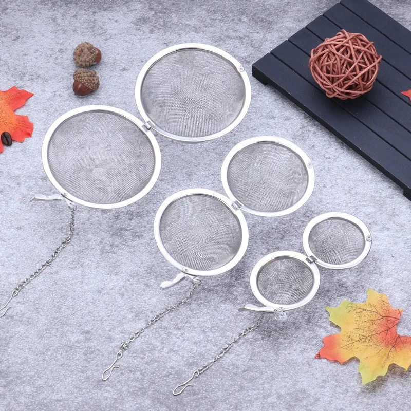 3 unids/set 304 bola aromatizada de acero inoxidable paquete de condimentos filtro de té bola halógena sopa bola de condimentos herramientas de cocina