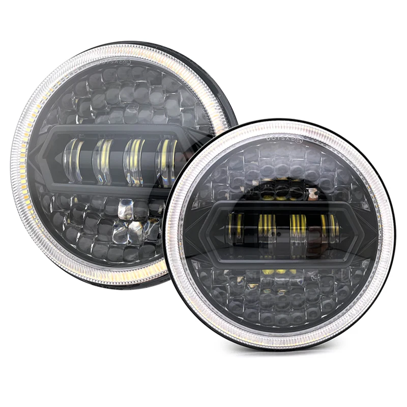 

2 PCS 108W 7Inch Led Headlight Hi Low Beam For Lada 4x4 urban Niva Jeep Hummer Mazda Miata MX5 DRL Turn Signal Headlamps.