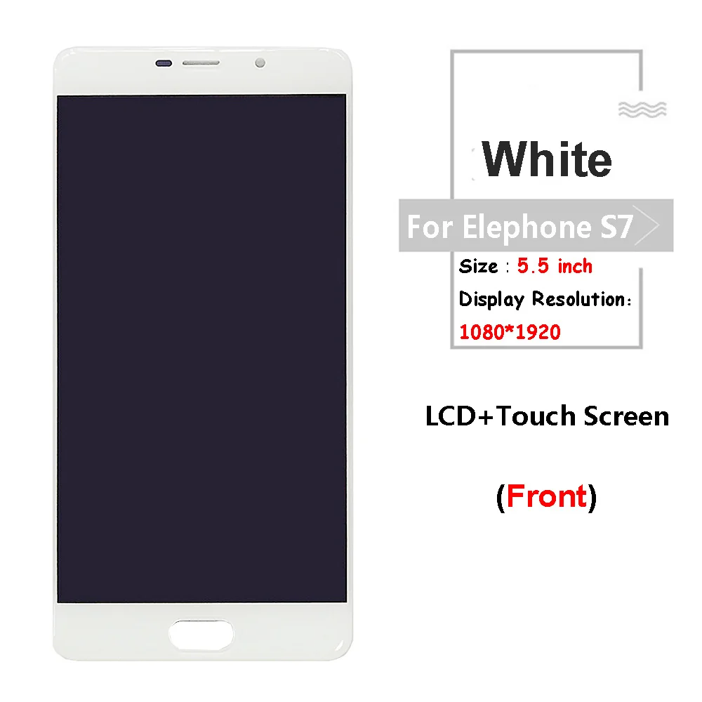 Imagem -05 - Azul Ouro para Elephone s7 Display Lcd e Montagem da Tela de Toque Digitador Substituição Ferramentas para s7 Lcd Preto