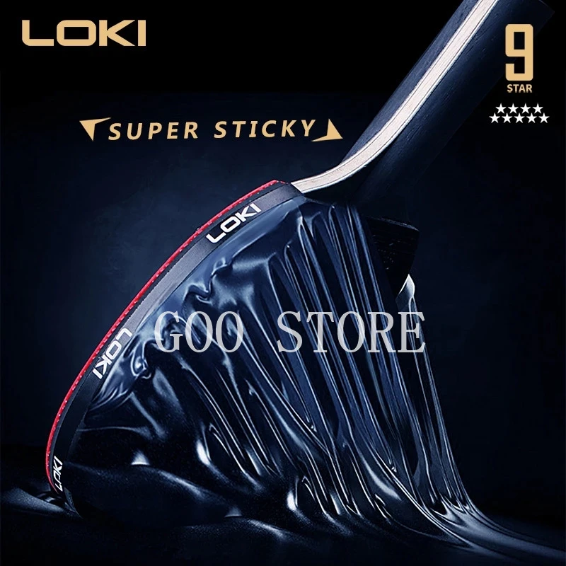 LOKI 9 Star Professional Table Tennis Racket Carbon Blade PingPong Bat Ping Pong Paddle with High Sticky Rubber Care Kit