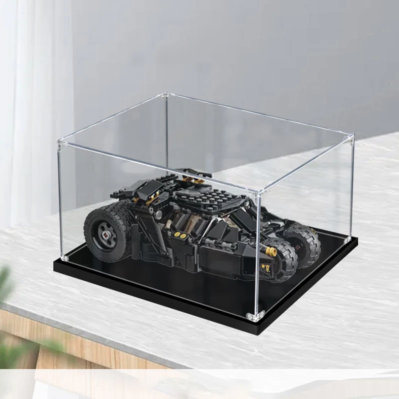 Acrylic Display Box For 76239 Batmobile Knight Dustproof Clear Display Box Showcase Kid‘s Xmas Gift Toys Not Include The Model