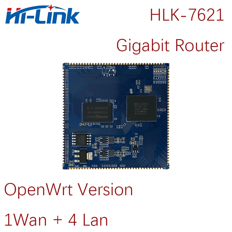 

Hi-Link 4G LTE маршрутизаторы MT7621A OpenWrt GbE Gigabit Router Module с интерфейсом PCIe HLK-7621