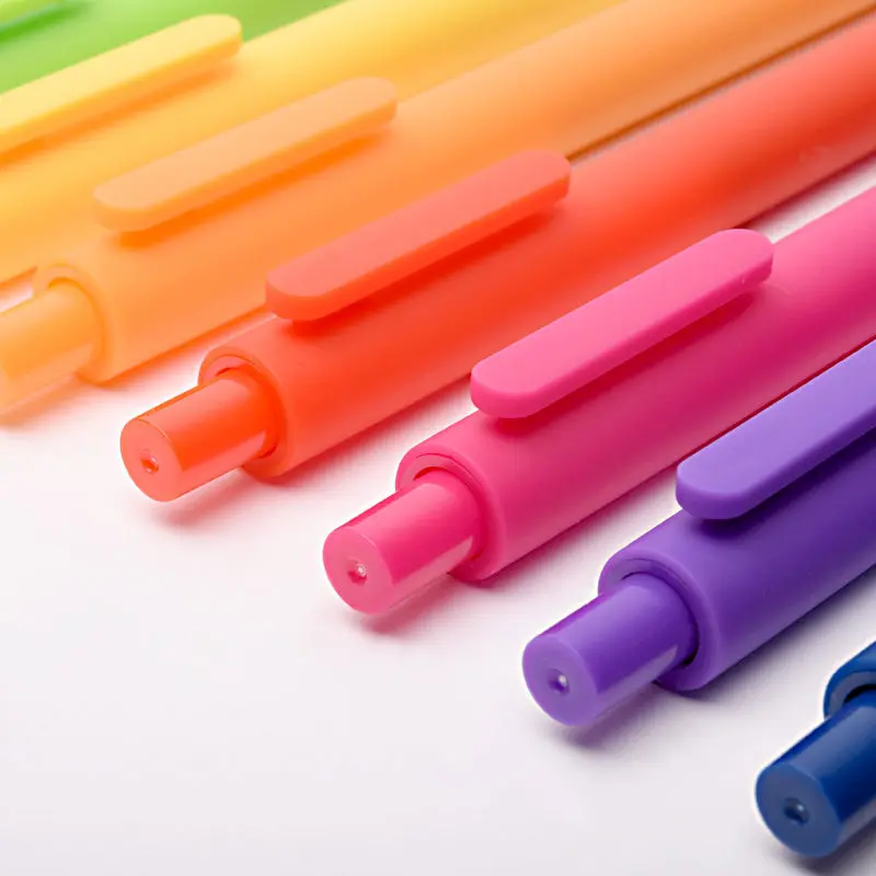 10 قطعة/مجموعة Kaco اللون القلم 0.5 مللي متر Kaco الأساسية دائم توقيع القلم عبوة الحبر الأسود + Kaco الغيارات