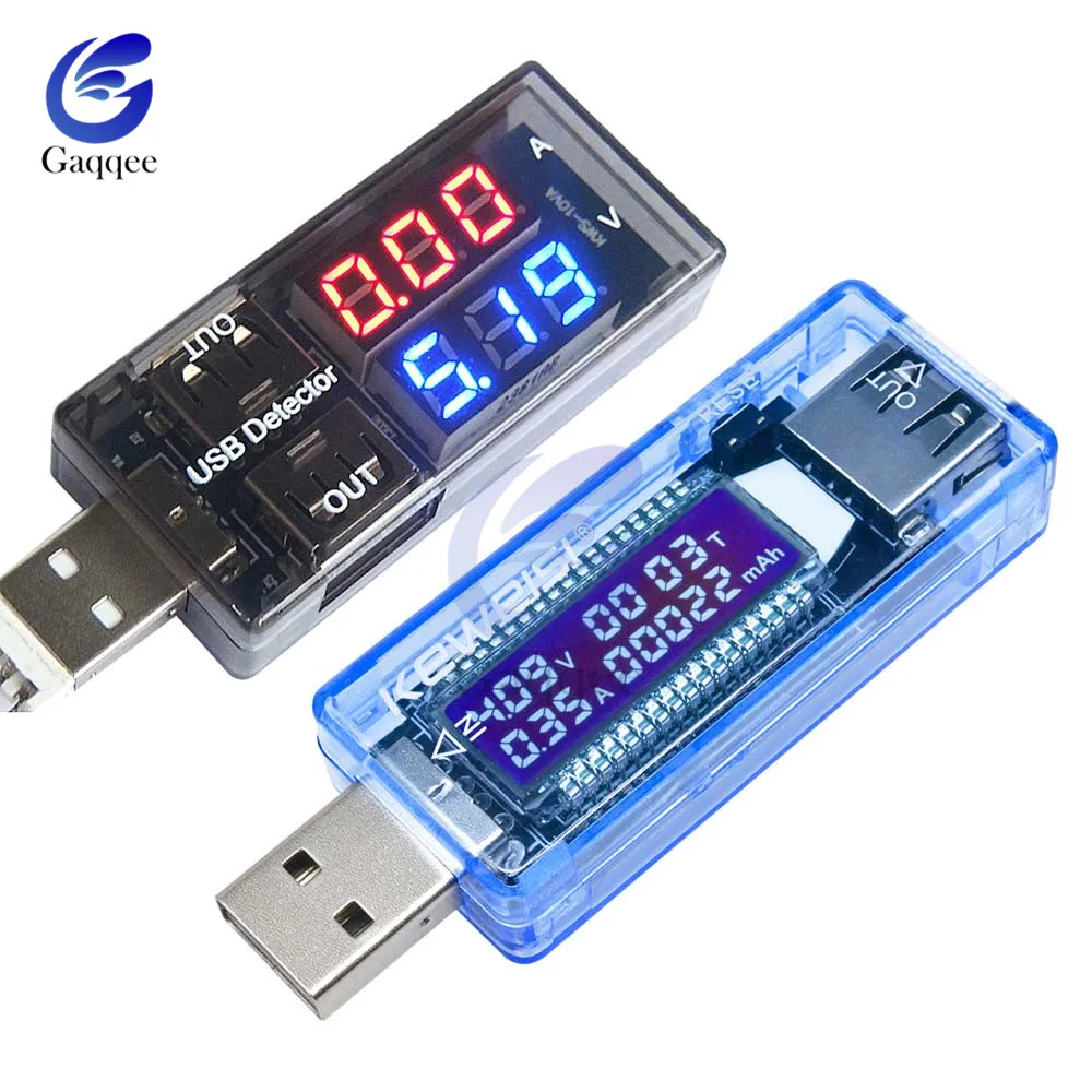 

USB Tester DC Digital voltmeter voltage current Meter Ammeter Detector Monitor Power Indicator Bank Charger