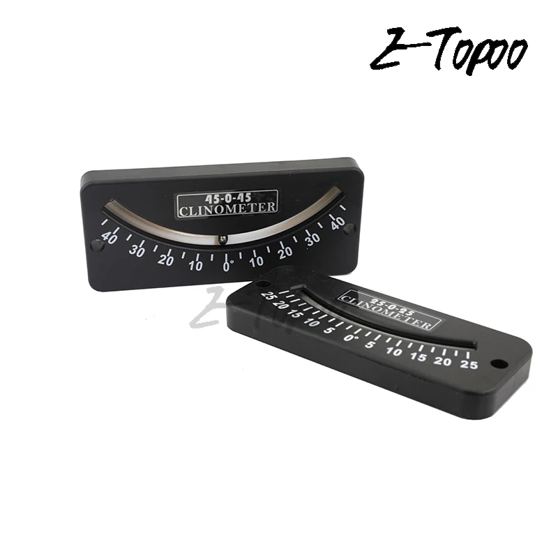 10-0-10 25-0-25 45-0-45  Inclinometer and Tilt Gauge Glass Tube Inclinometer slope protractor angle meter