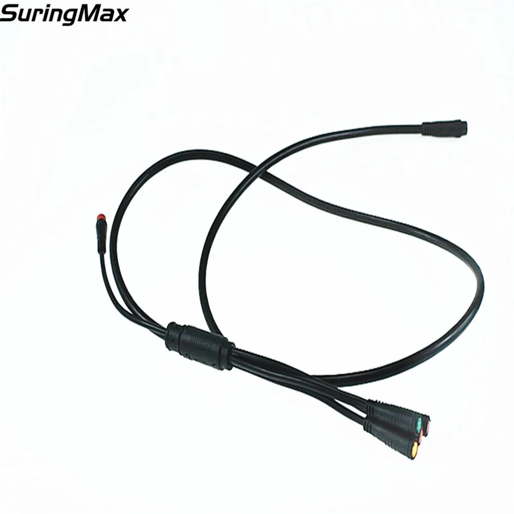 Extension 1T4 1T5  Julet Waterproof Cable 8 9 pins Electric Bicycle Bike Ebike Throttle Brake Display Light Connect High Quality