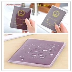 PVC Passport Cover Transparent Passport Cover Case Clear Waterproof travel document bag passport holder Drop Shipping