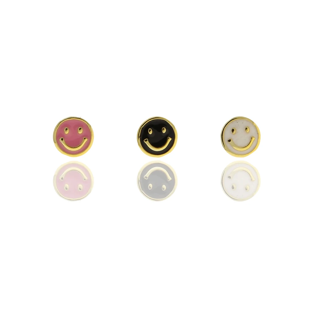 Smile Stud Earring For Girl Cute Lovely Fashion Colorful Jewelry 2021 NEW