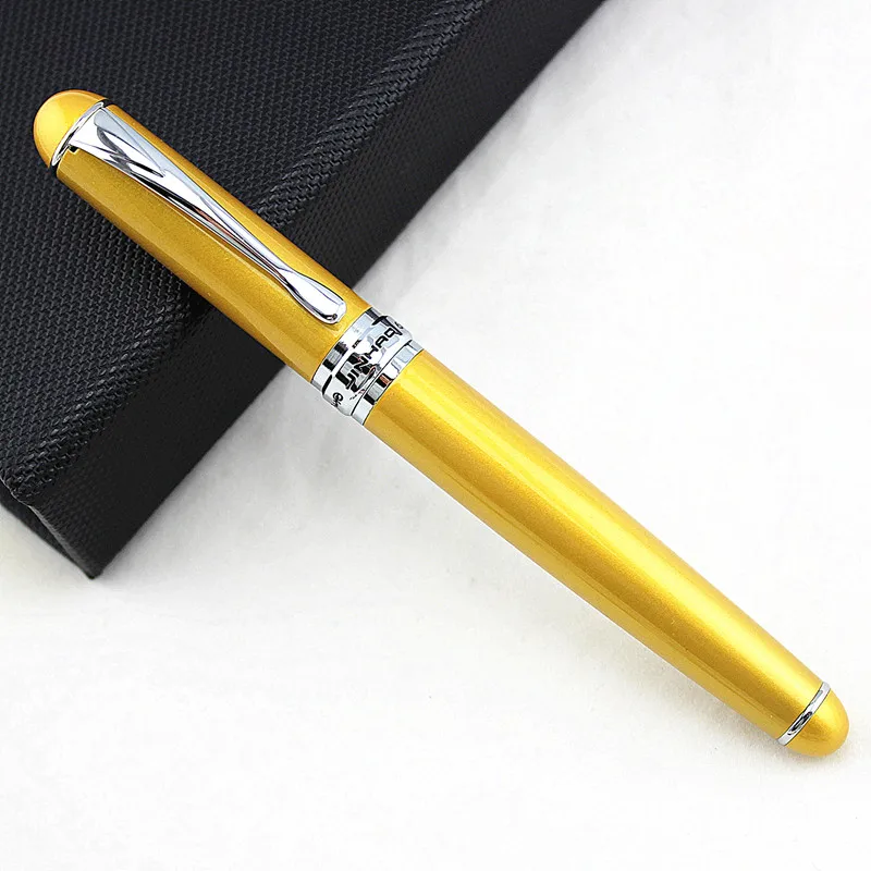 Jinhao X750 Klassische Stil Silber Clip Metall Brunnen Stift 0,5mm Nib Stahl Tinte Stifte für Geschenk Büro Supplies Schule liefert