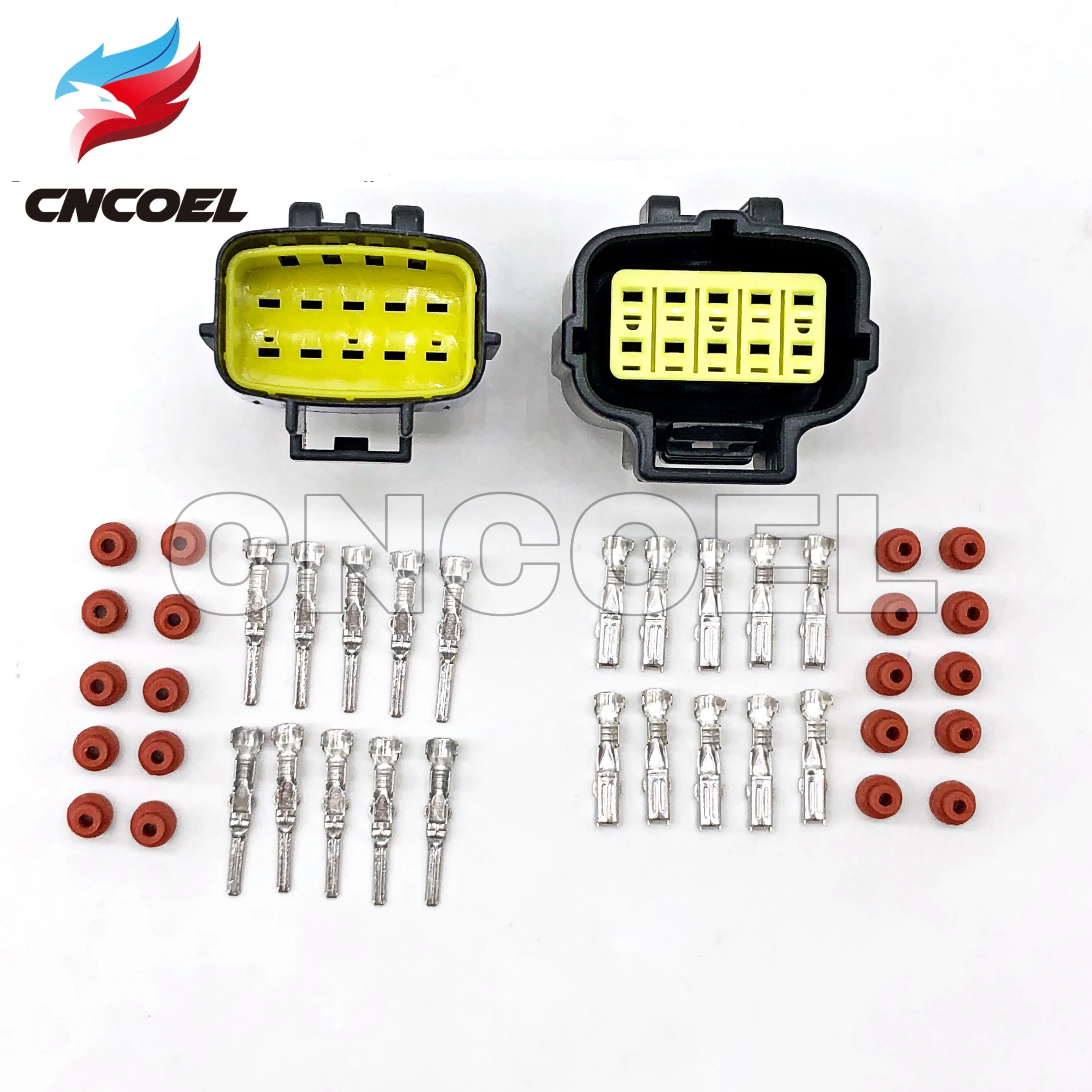 5Set TYCO/AMP 10 Pin 174655-2/174656-7 174657-2 Female Male Plug Electrical Waterproof Auto Connector Denso