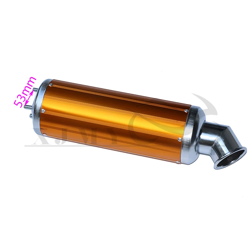 50-250CC Universal Two stroke Scooter Dirt Motorcycle Racing Exhaust Muffler Silence Silencer 2 Stroke Moto Exhaust Pipe Muffler