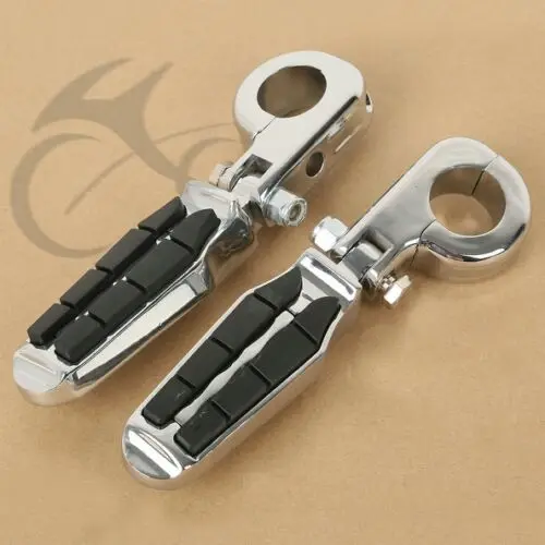 

Motorcycle Universal 32mm Engine Guards Foot Pegs Footrests Mounts For Harley