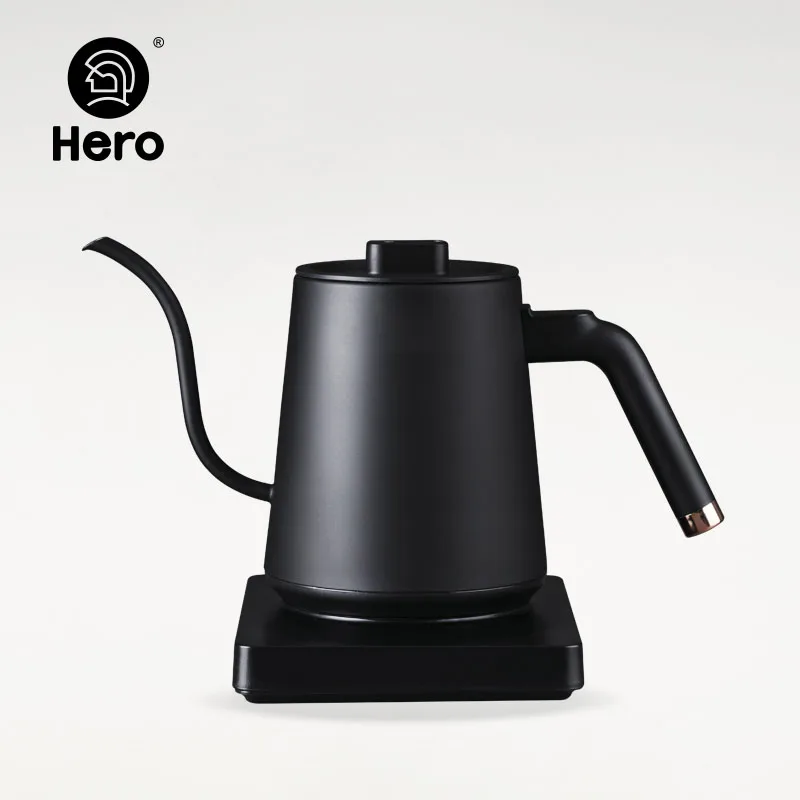 Hero Coffee Pot 220V Electric Water Kettle Coffee Tea Pot 600ML Drip Kettle Digital Stainless Steel Gooseneck Drip Teapot