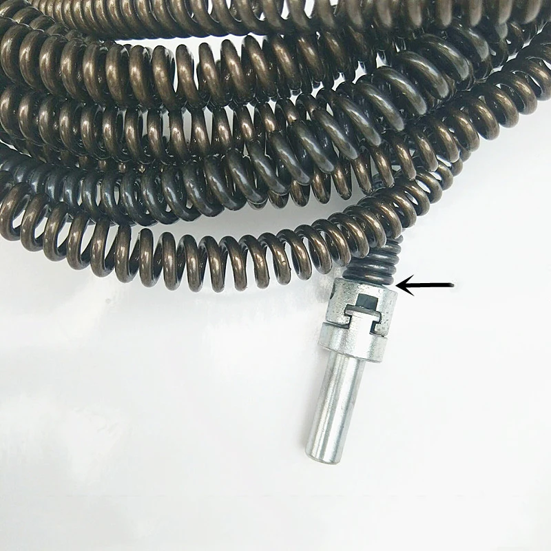 3-5M Length Pipe Dredging Tool Drain Snake Cleaner Sticks Clog Remover Cleaning Extension Spring With Connector for Kitchen Sink