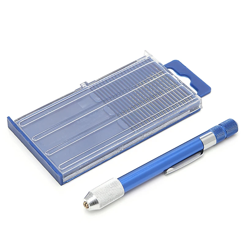 21Pcs/Set Mini Twist Drill Bits Set Index 61-80 W/Aluminum Hand Drill For Electronics Crafts Jewelry Watch Making Etc