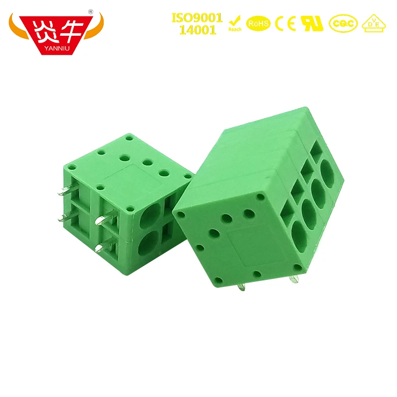 50Pcs KF205R 5.0 2P ~ 12P PCB SPRING TERMINAL BLOCKS DG271R 5.0mm 2PIN ~ 12PIN SPT 2.5/2-H-5,0 PHOENIX CONTACT DEGSON KEFA