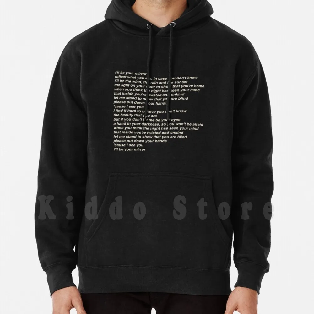 The Velvet Underground-I'll Be Your Mirror Song Lyrics Hoodie Long Sleeve The Velvet Underground Nico