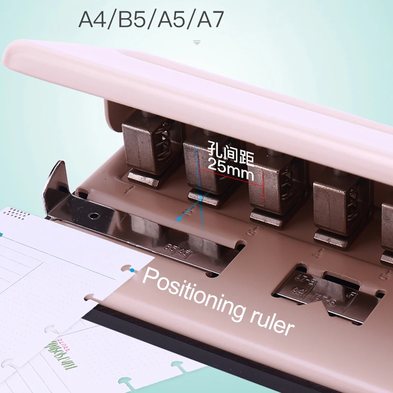 T Mushroom Hole Punch 12 Holes Puncher Disc Ring Bound System Notebook Accessories A4/A5/A6/A7/B5 H Planner Binding Supplies