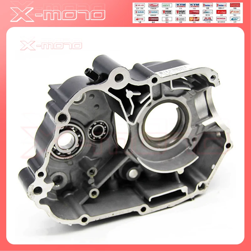 motorcycle parts Lifan LF 125cc Engine parts Left Engine Cover Crank Case Crankcase For LF 125CC Dirt Pit Bike Engine Parts