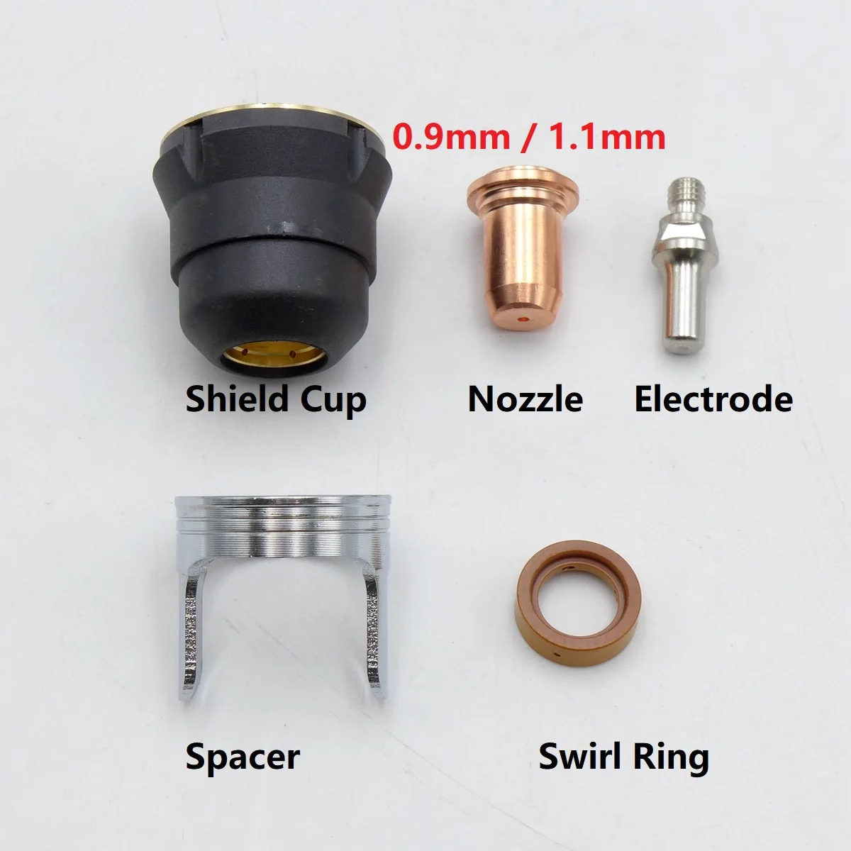 IPT-60 PT-60 PTM-60 PT-40 IPT-40 52582 Electrodes Tips Shield Cap Spacer Swirl Ring NON HF Pilot Arc Plasma Torch Part