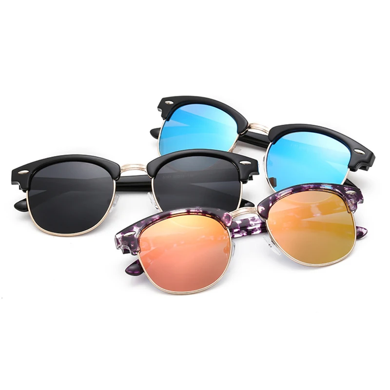 RUOBO-Gafas De Sol polarizadas clásicas para hombre y mujer, lentes De Sol con superficie De espejo De conducción, diseño De marca, UV400