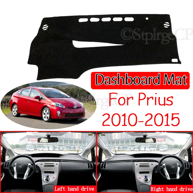 for Toyota Prius 30 2010~2015 Anti-Slip Mat Dashboard Cover Pad Sunshade Dashmat Carpet Car Accessories XW30 2011 2012 2013 2014