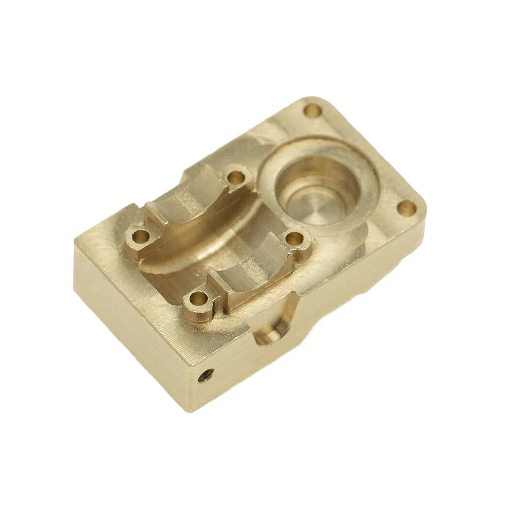 Capa de ponte de contrapeso de cobre com placa de proteção para 1/24 axial scx24 90081 axi00002 axi00001 rc peças de atualização de carro