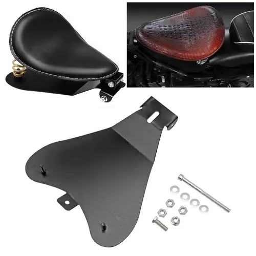 Soporte de placa Base para asiento individual de motocicleta, Kit de montaje, soportes de placa Base para Harley Sportster Bobber Honda Yamaha
