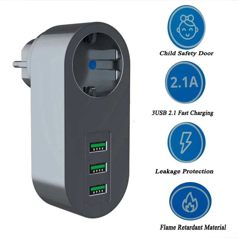 EU รั่วปลั๊กป้องกันแรงดันไฟฟ้าอัตโนมัติ Protector Switcher AVS 10A 100-250V ป้องกันไฟกระชากสำหรับเครื่องใช้ในบ้าน