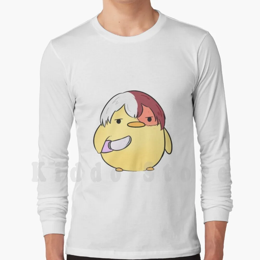 Todoroki As A Duck Knife Meme Hoodie Long Sleeve Shoto Todoroki Shoto Todoriki Mha Bnha Boku No Hero Academia