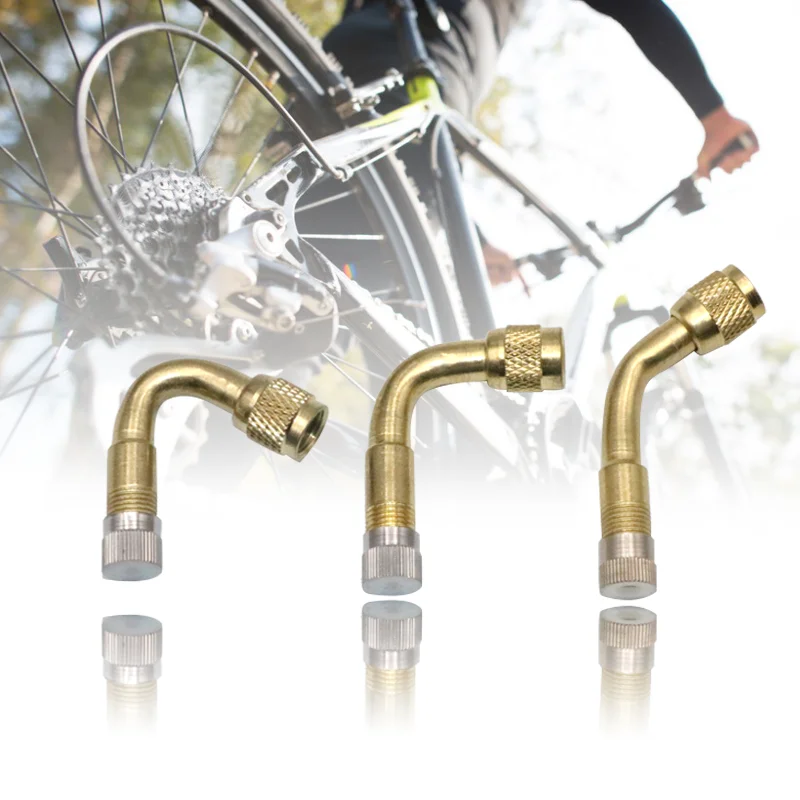 Cycling Air Tyre Valve Extender 45/90/135 Degree Angle Bike Motorcycle Brass Valve Adaptor Tyre Inflatable Tube Extension Adapte