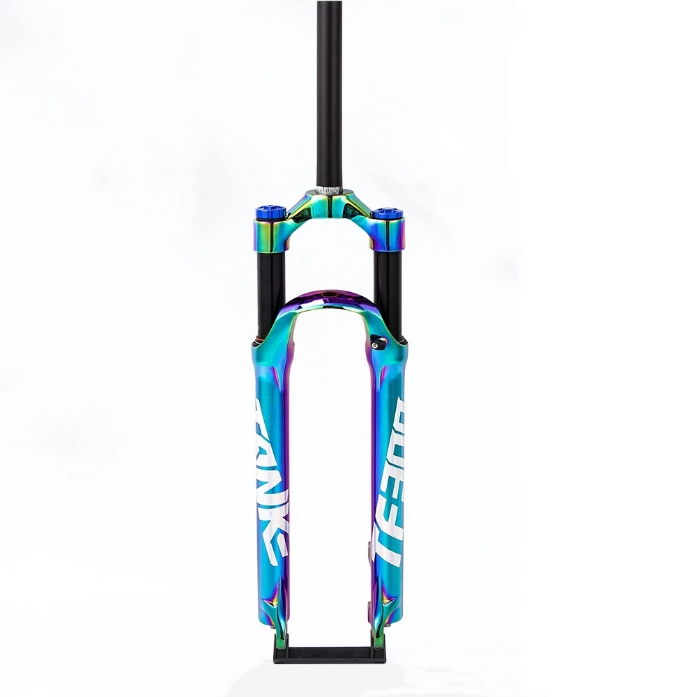 MTB Air Suspension Fork 27.5er 29inch QR Quick Release 100*9mm Mountain Bike Oil and Gas Fork Colorful Bicycle Fork