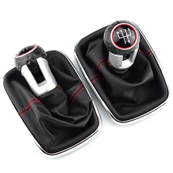 12mm For Volkswagen VW golf 4 interior parts MK4 GTI R32 Bora Jetta 5 Speed Black Frame Gear Shift Knob Lever Gaiter Boot 99-04