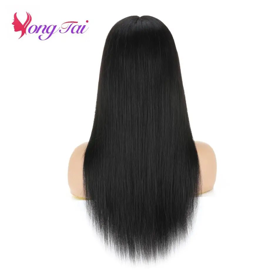 YuYongtai Straight T Part Lace Wig Transparent Lace Wigs For Women Brazilian Human Hair Extensions Wigs Free Shipping From China