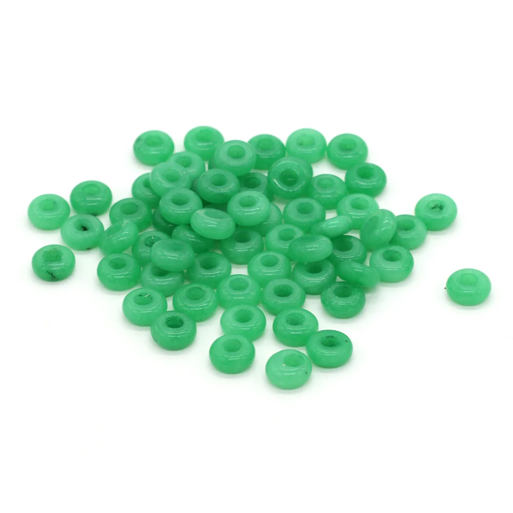 Großhandel 100 Stück Natursteinperlen, großes Loch, Abacus-Form, Agts-Steinperlen für die Herstellung von Schmuck, Halsketten, Loch 4 mm, Größe 5 x 10 mm – Detail 23