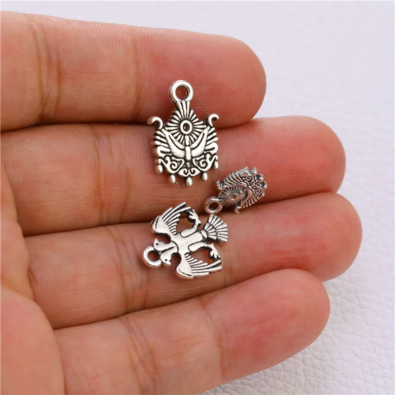 JUYA 30pcs/lot Variety Styles Metal Animal Shape Charms Pendant Accessories For Necklace Bracelet DIY Making Findings Wholesale