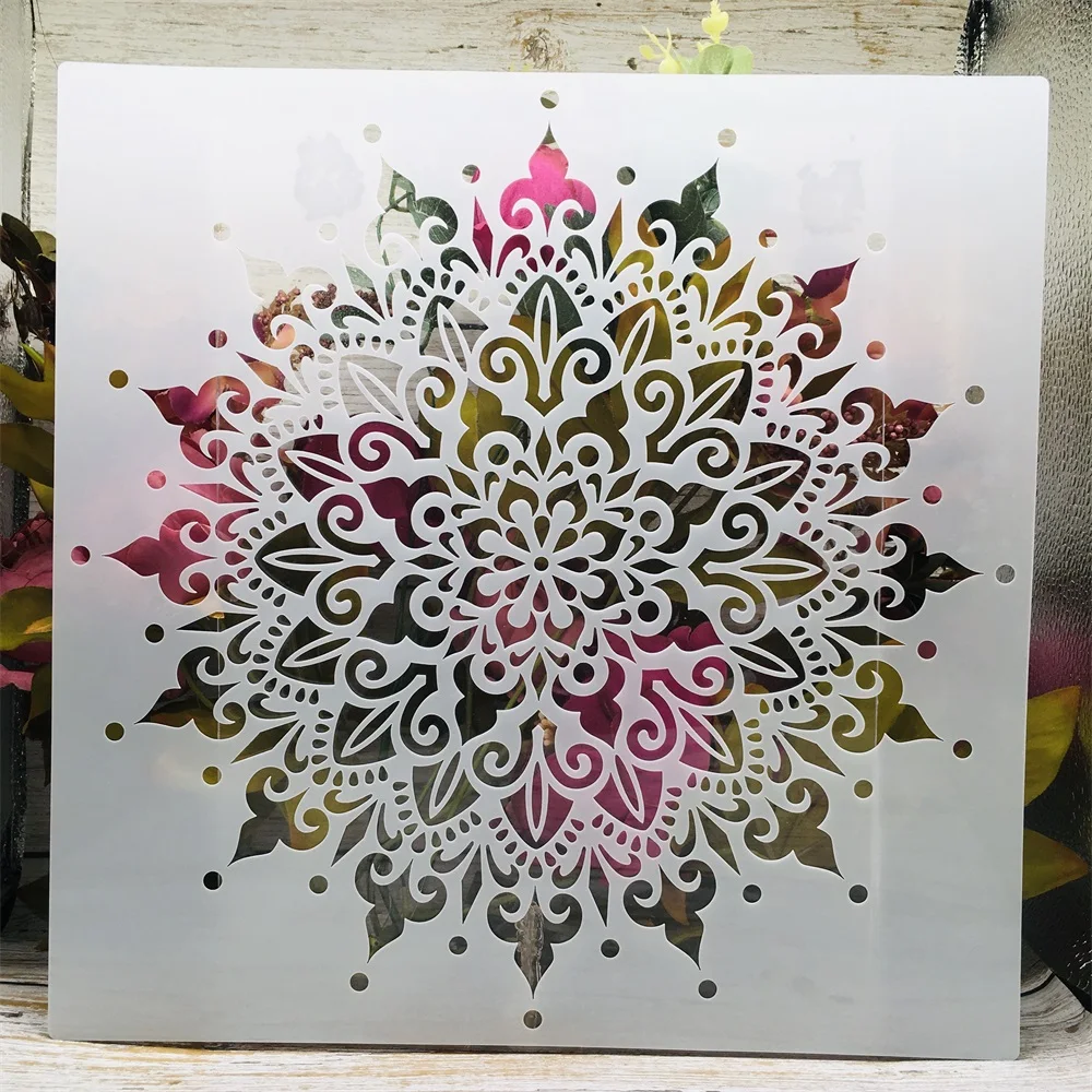 

30*30cm Geometry Mandala Circle DIY Layering Stencils Painting Scrapbook Coloring Embossing Album Decorative Template