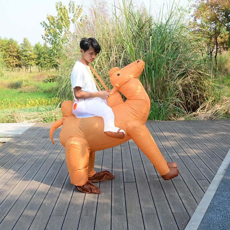 Adult Cartoon Inflatable Anime Camel Halloween Performance Costume Cosplay for Children Woman Man Inflatable Costume