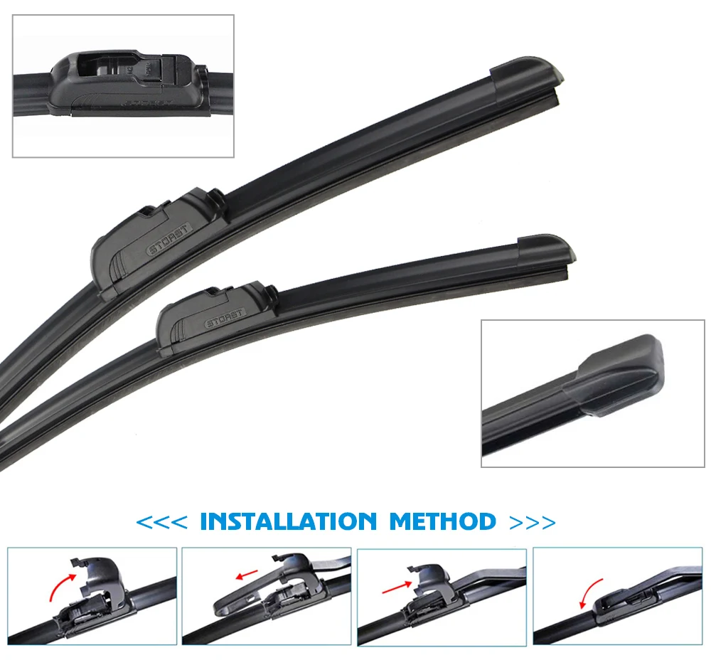 Car Wiper Blade Front Window Windscreen Windshield Wipers Blades Arm Auto Accessories For Peugeot 307 28