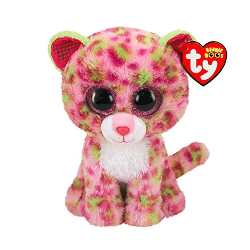 Ty Beanie Boos Big Eyes Heather Cat Dog Ladybug Octopus Plush Stuffed Animals Toy Collection Decoration Doll Gift For Kids 15CM