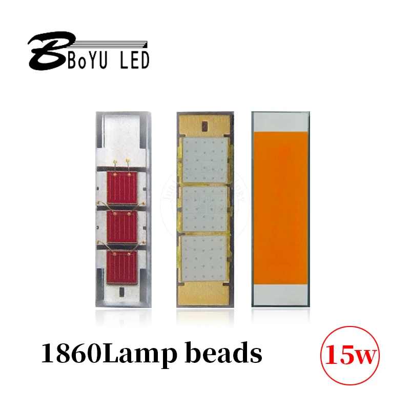 Ad alta potenza 1800lm ad alta luminosità CSP1860LED faro per auto perline in ceramica patch lampada luce rossa/blu/dorata 10w