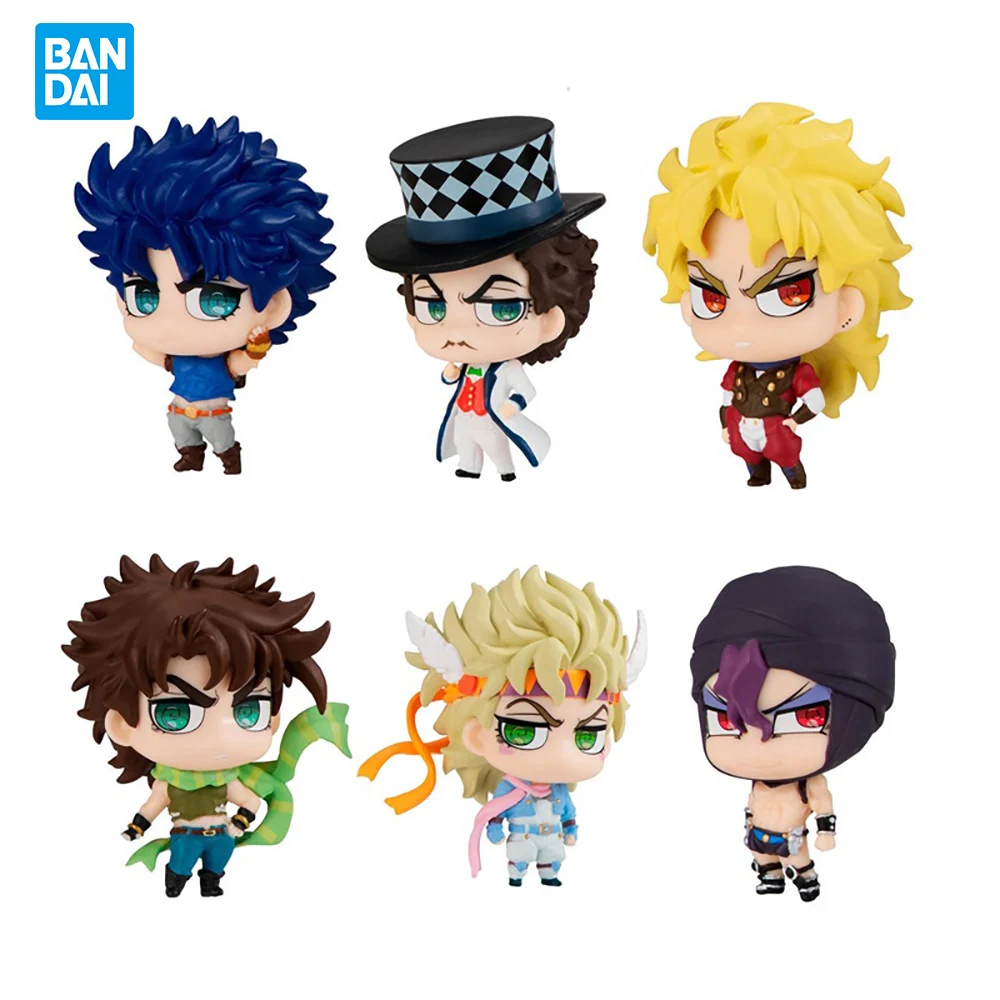 6Pcs Bandai Gashapon Toy 05 Jojo Bizarre Adventure Action Figure Joseph Joestar Dio Kars Pvc Anime Model Collectible Toys