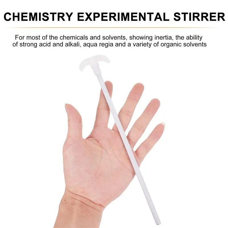 1Pc PTFE Stir Bar Alkali Resistance Mixing Paddle Lab Chemistry Reagent Stirrer