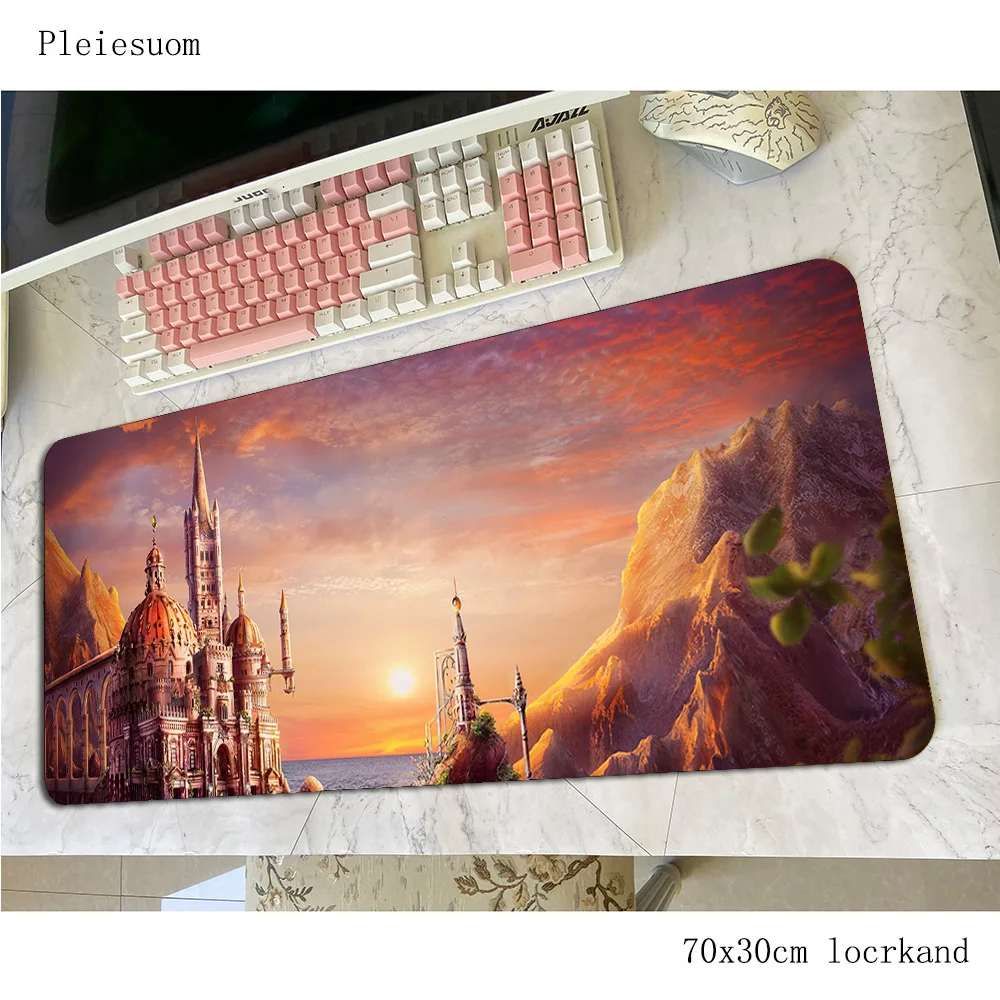 Castelo mousepad gaming mouse pad locrkand gamer 700x400x4mm esteira gamers mesa de computador teclado padmouse tapetes de jogo high-end