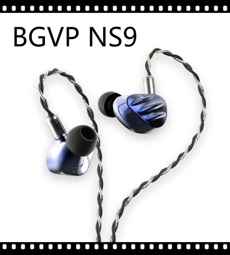 BGVP NS9 Knowles Sonion 7BA+2DD Hybrid Custom Subwoofer In Ear HIFI Music Monitor Audiophile Musician MMCX Earphones Earplugs