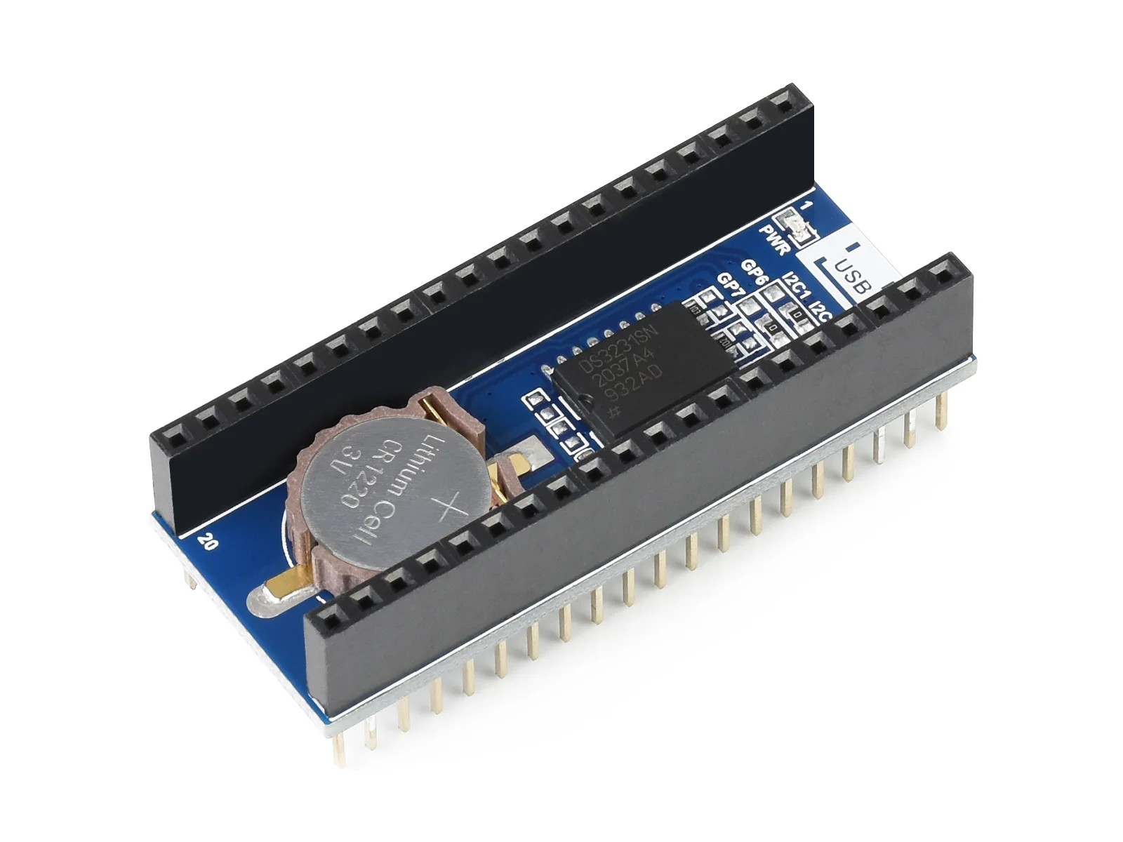 Pico-RTC-DS3231,Precision RTC Module For Raspberry Pi Pico, Onboard DS3231 Chip