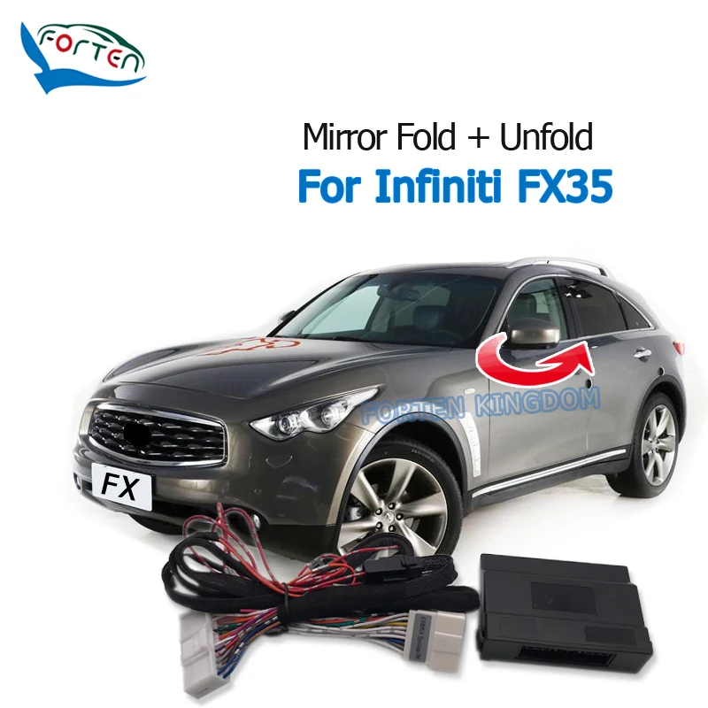 Forten Kingdom Car Side Rear Mirror Folding Module For Infiniti FX35 Rear View Mirror fold unfold